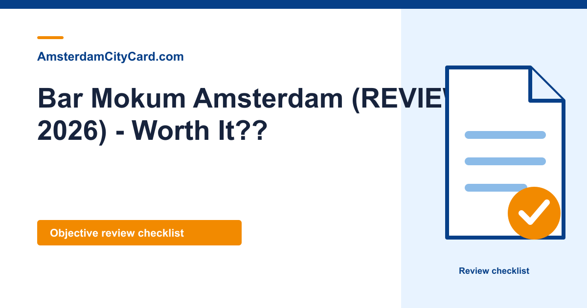 Bar Mokum Amsterdam (REVIEW 2026) - Worth It??