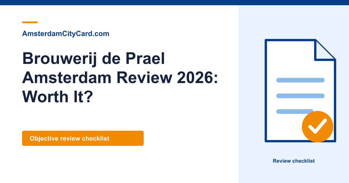 Brouwerij de Prael Amsterdam Review 2026: Worth It?