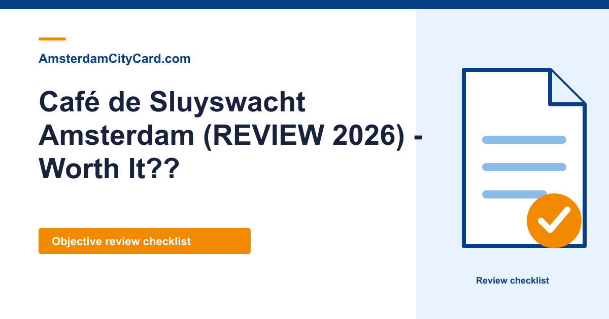 Café de Sluyswacht Amsterdam (REVIEW 2026) - Worth It??
