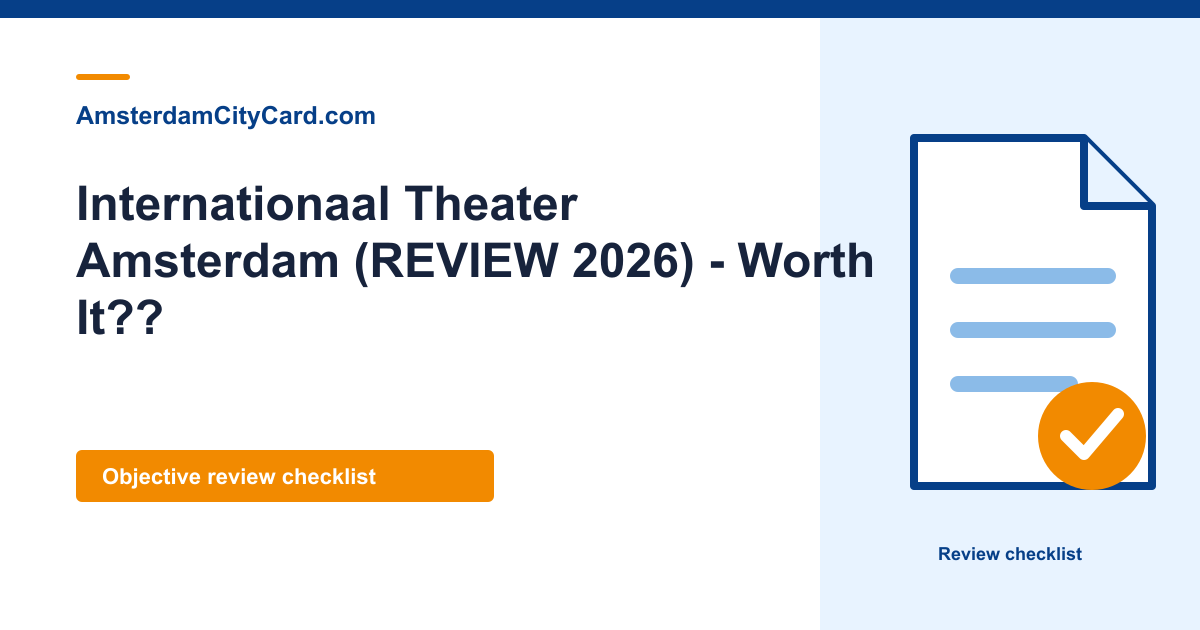 Internationaal Theater Amsterdam (REVIEW 2026) - Worth It??