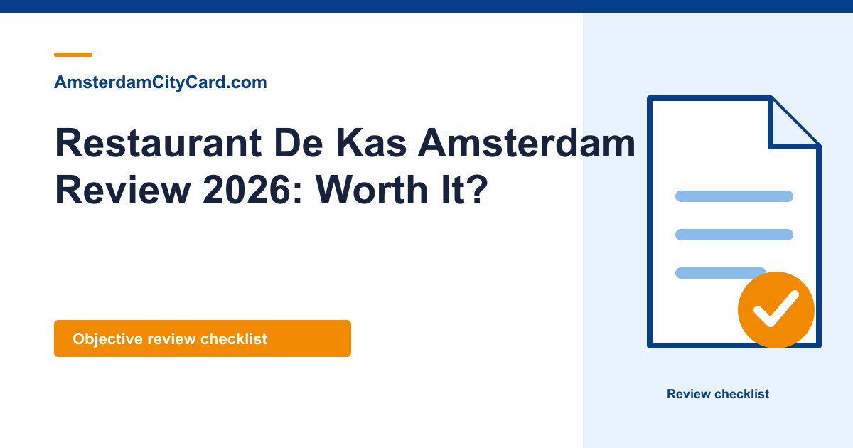 Restaurant De Kas Amsterdam Review 2026: Worth It?