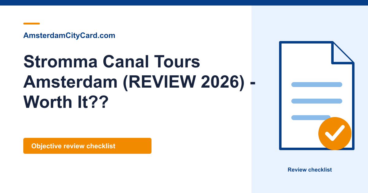 Stromma Canal Tours Amsterdam (REVIEW 2026) - Worth It??