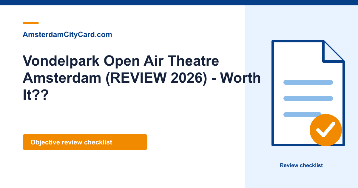 Vondelpark Open Air Theatre Amsterdam (REVIEW 2026) - Worth It??