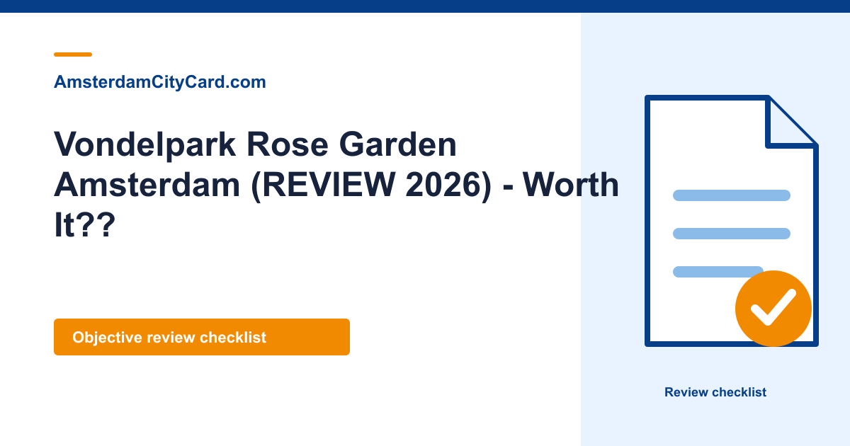 Vondelpark Rose Garden Amsterdam (REVIEW 2026) - Worth It??